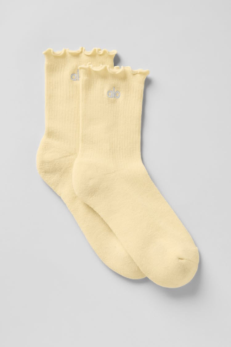 Alo Yoga Lettuce Edge Sock