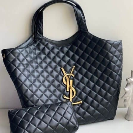 Saint Laurent Icare Maxi Quilted Tote Bag