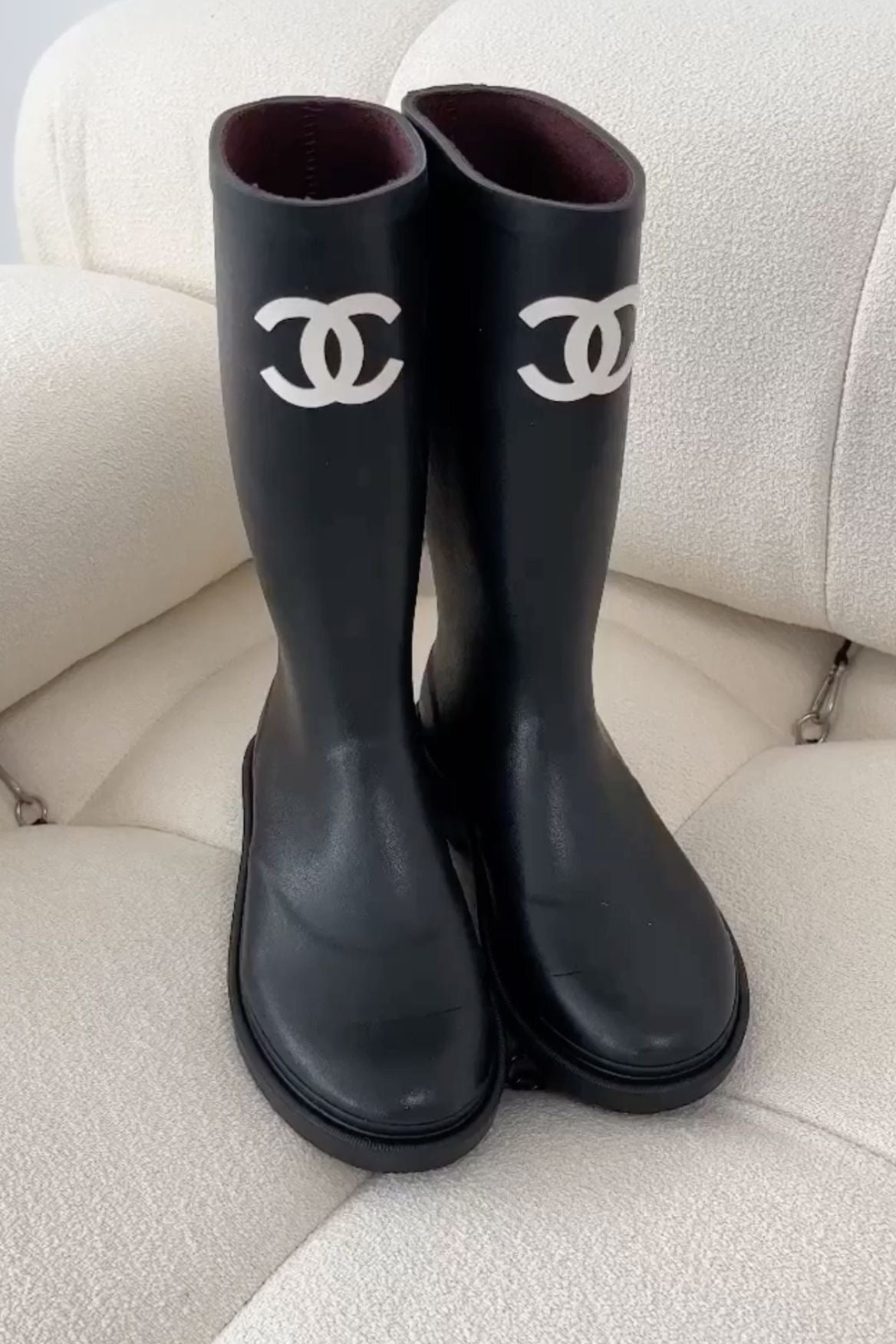 Chanel Rain Boots